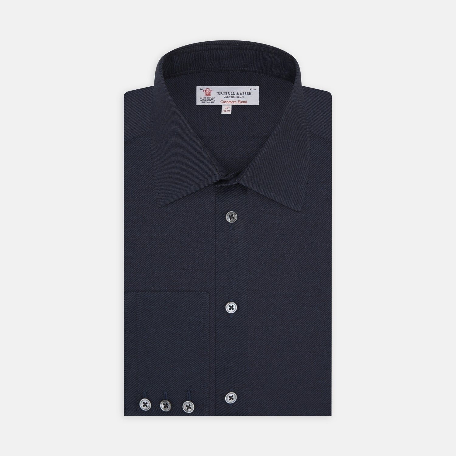 Navy Cashmere Blend Fabric
