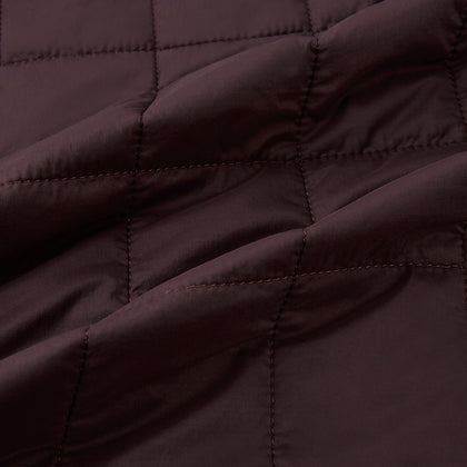 Burgundy Quilted Gilet Image 3