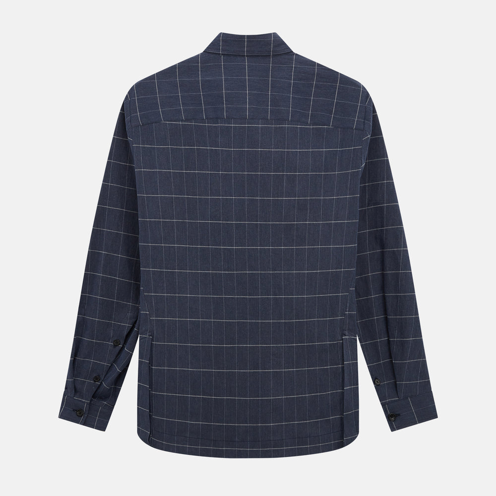 Royal Blue Check Hampstead Overshirt