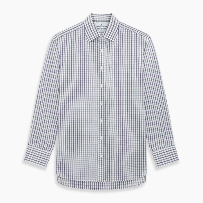 Purple Multi Check Mayfair Shirt Image 6