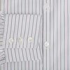 View 4 of product A red and navy graph check Westminster shirt by Turnbull & Asser with a formal collar and tailored fit, featuring a button-up front and buttoned cuffs, laid flat on a white background.