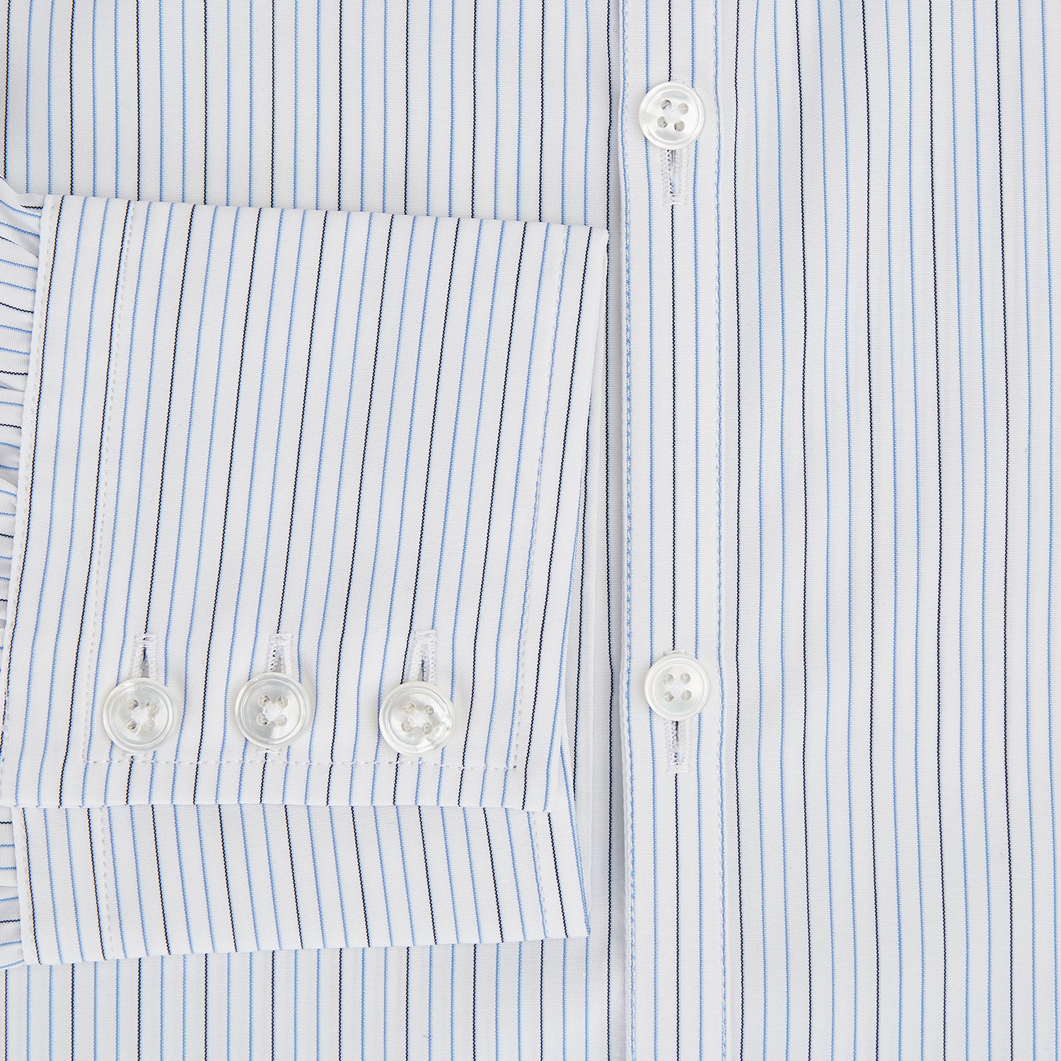 Image 4 of product Pale Blue and Navy Pinstripe Westminster Shirt