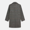 Grey Multi Check Wool Bernard Car Coat