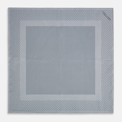 Grey Dot Silk Pocket Square Image 8