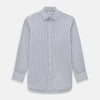 Blue Multi Wide Track Stripe Mayfair Shirt