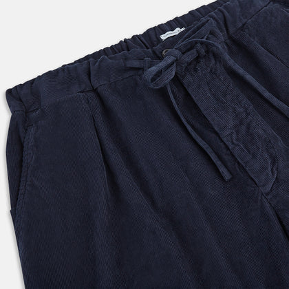 Light Navy Corduroy Miles Trousers