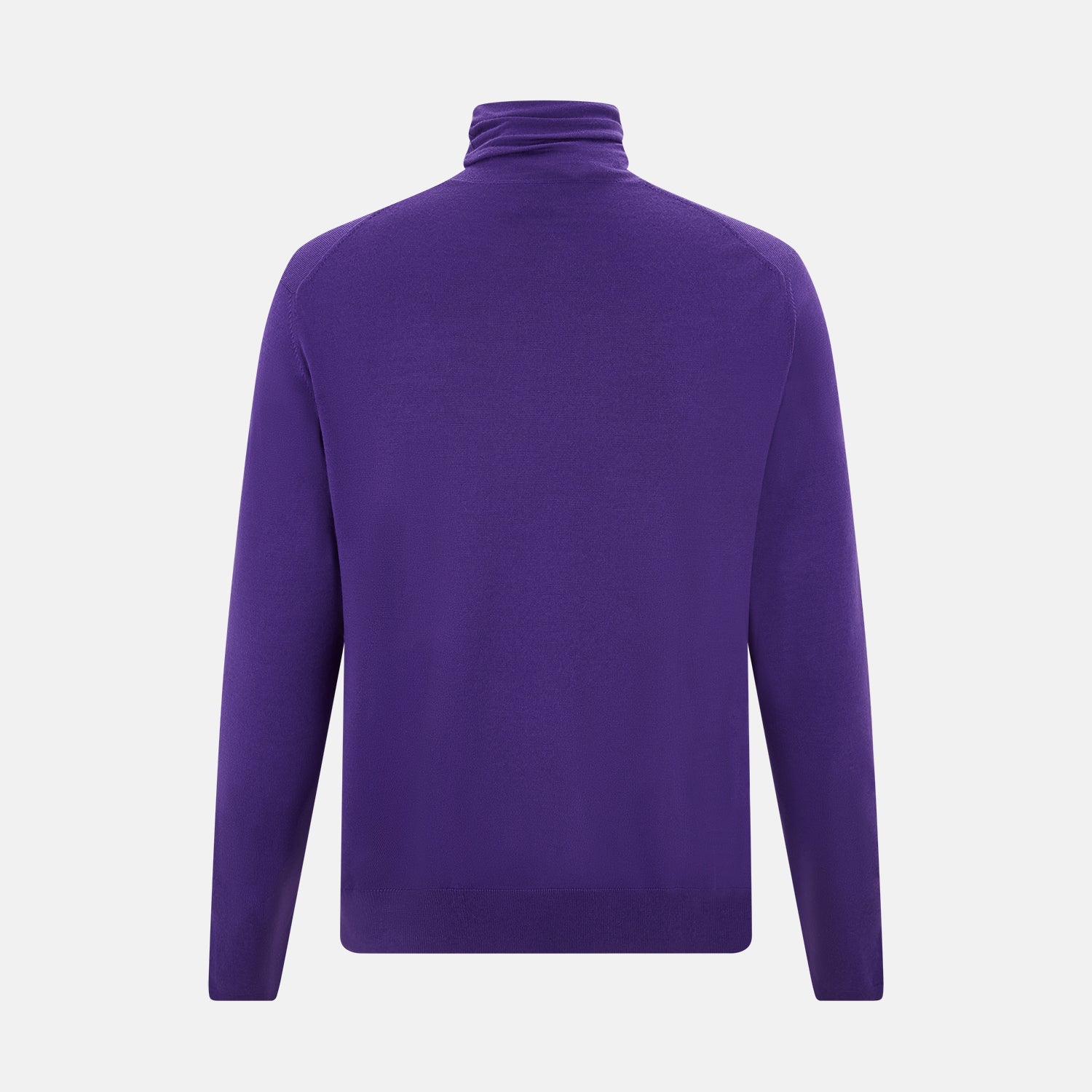 Purple Fine Merino High Neck Jumper