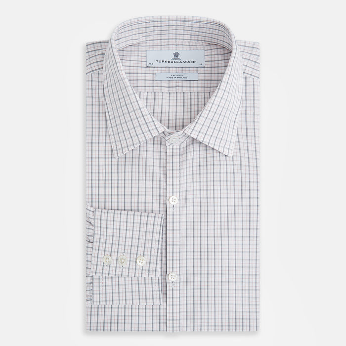 Blue and Red Graph Check Westminster Shirt Image 4
