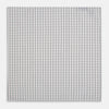 View 3 of product The Red Multi Graph Check Hand-Rolled Handkerchief by Turnbull & Asser features thin black, red, and blue lines forming small squares on white fabric, finished with delicate hand-rolled edges.