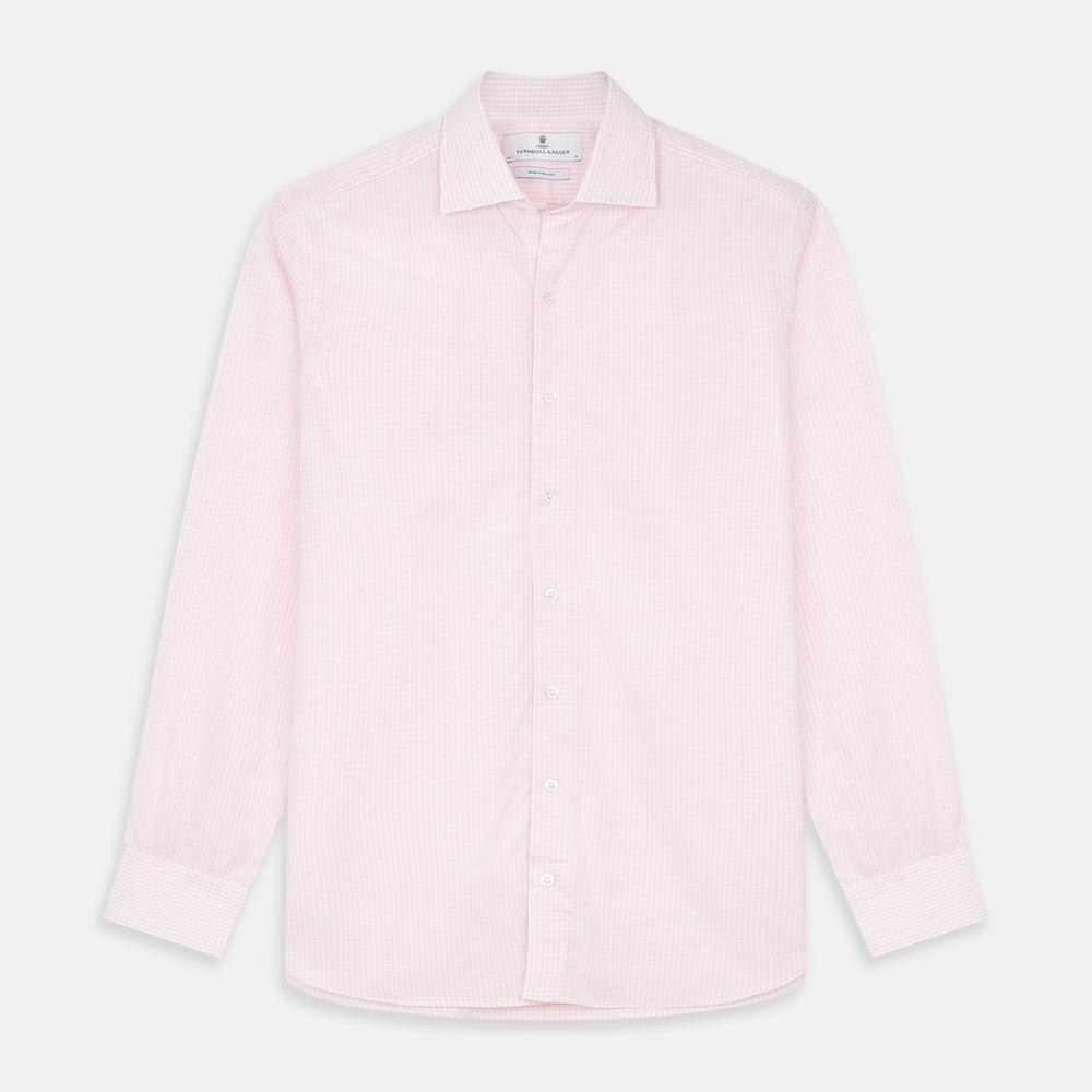 Pink Windowpane Check Shirt