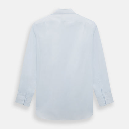 Blue and White Thin Stripe Shirt with T&A Collar and Double Cuffs Image 2