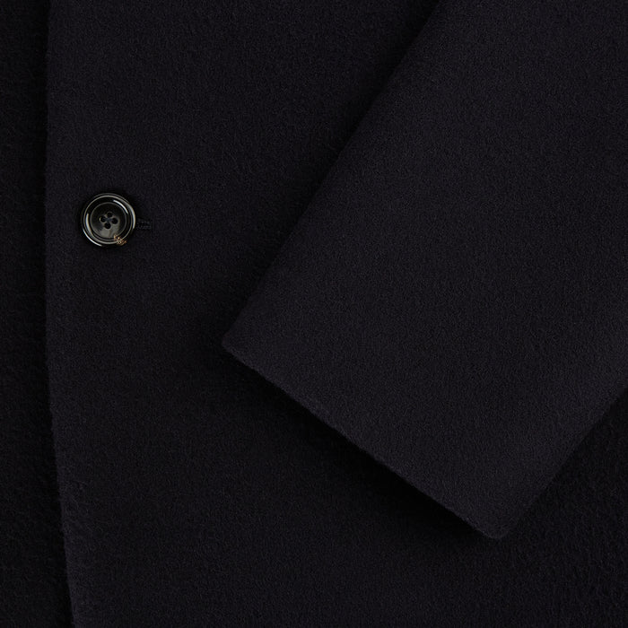 Navy Apsley Single-Breasted Caban Coat Image 3