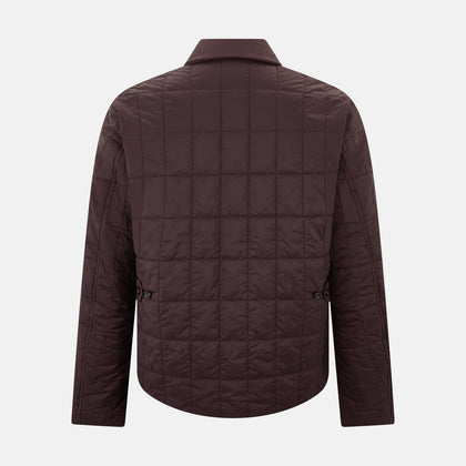 Battersea Burgundy Quilted Jacket Image 2