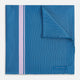 Blue and Lilac Stripe Silk Pocket Square
