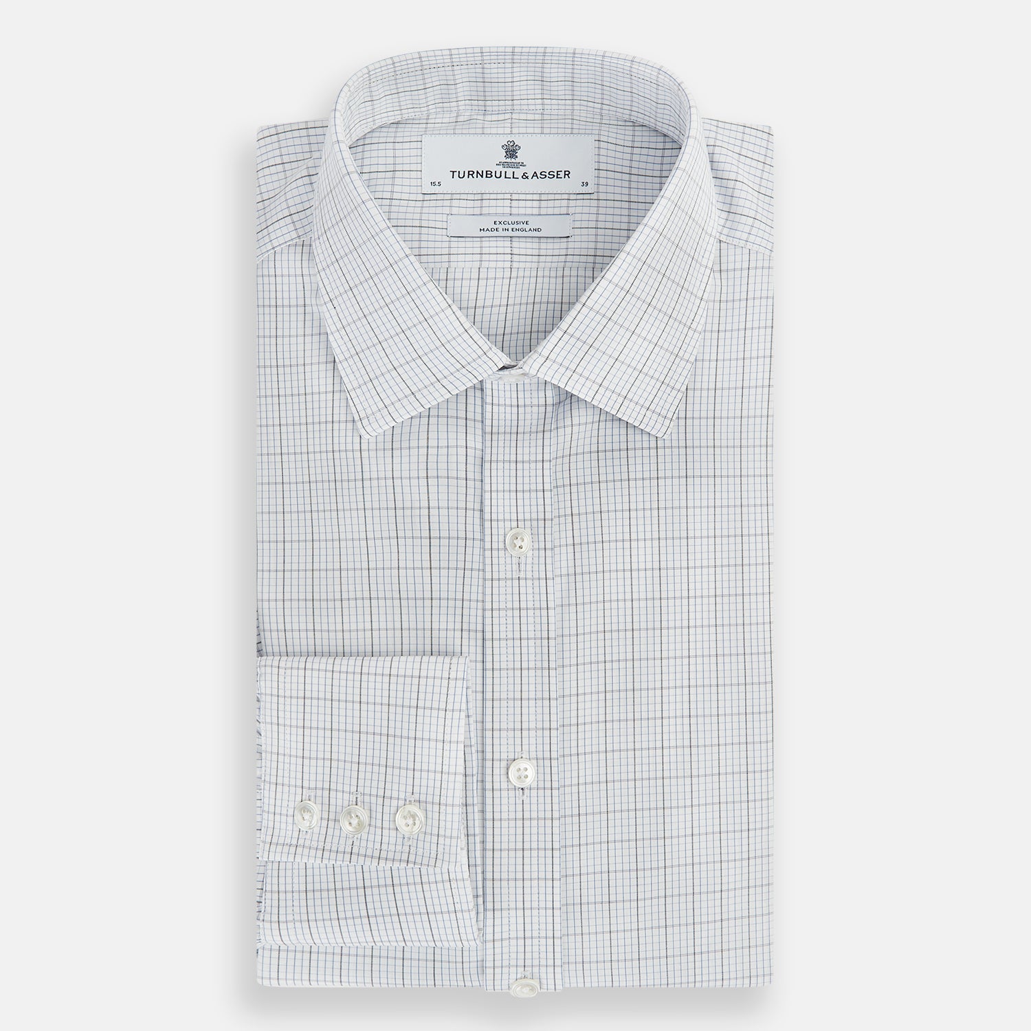 Image 5 of product Navy and Blue Multi Grid Check Mayfair Shirt