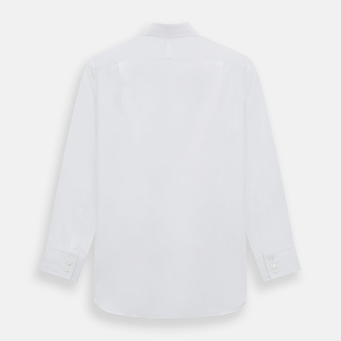 White Herringbone Mayfair Shirt Image 2