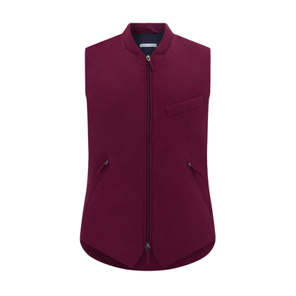 Wine Red Padded Gilet Image 4