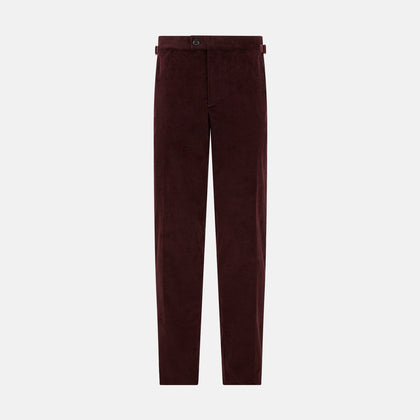 Burgundy Corduroy Henry Trousers