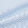 View 6 of product The Sky Blue Hairline Multi Stripe Mayfair Shirt by Turnbull & Asser, made from Italian cotton with a classic collar, white buttons, and buttoned cuffs, is displayed on a plain white background—an essential for any gentleman.