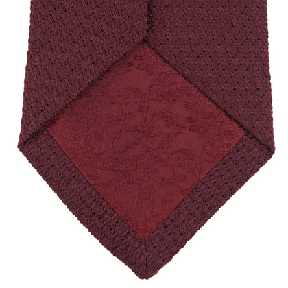 7 fold Grenadine Silk Plain Tie Image 3