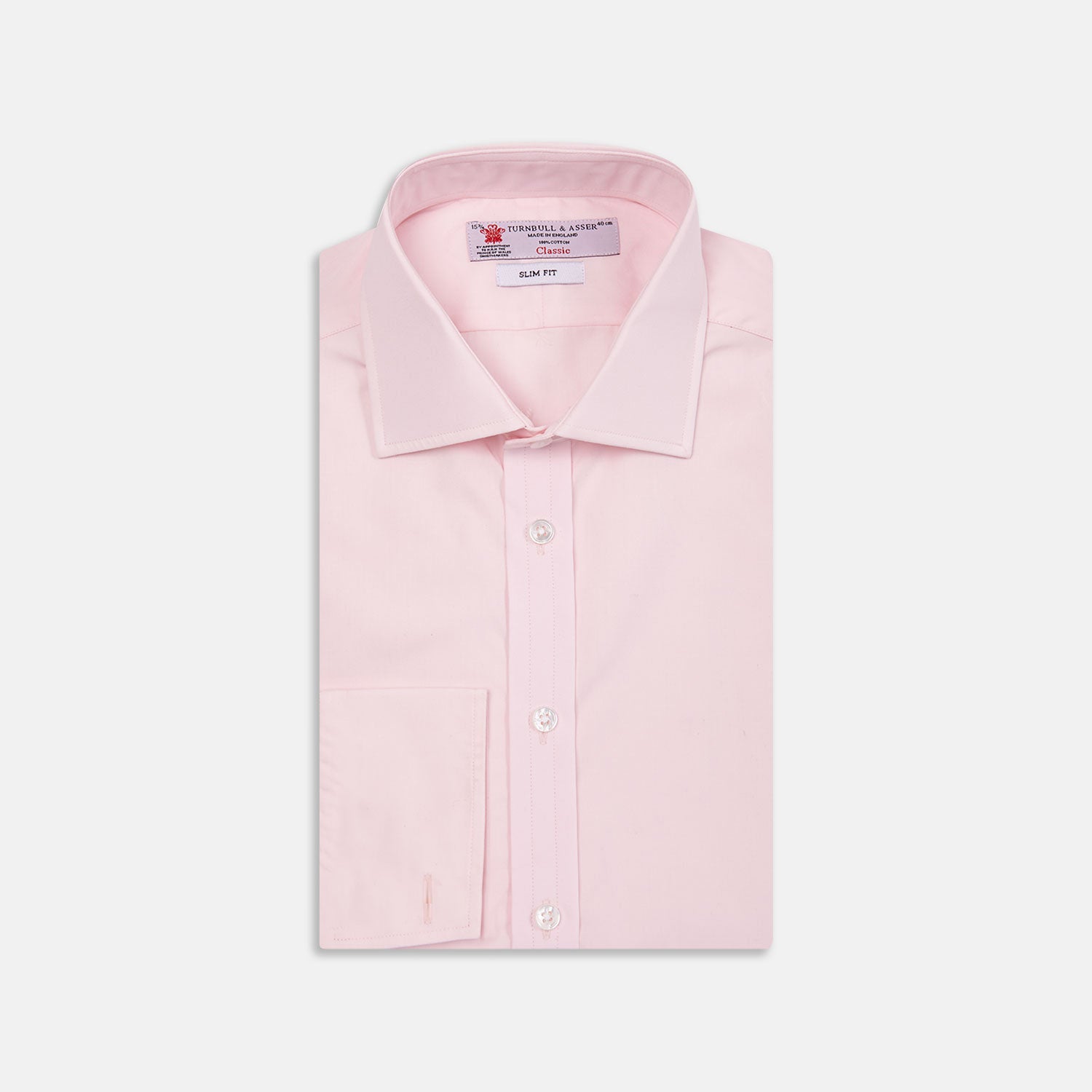Image 1 of product Pink Poplin Slim Fit Regent Collar Shirt