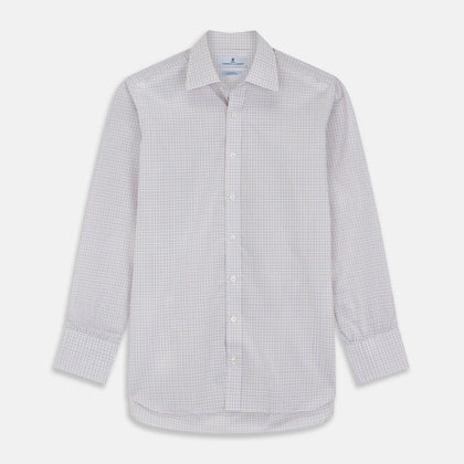 Red Multi Check Regular Fit Mayfair Shirt