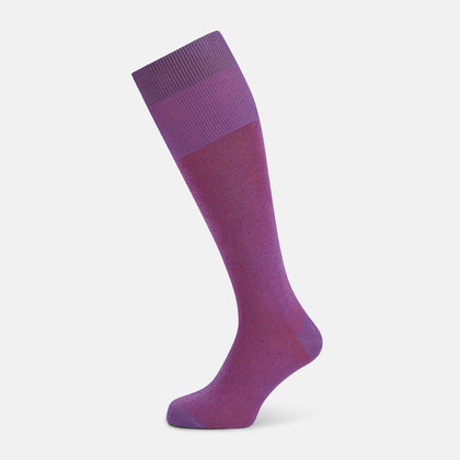 Pink/Red Polka Dot Long Socks