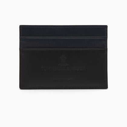 BLACK LEATHER CARD HOLDER Image 2