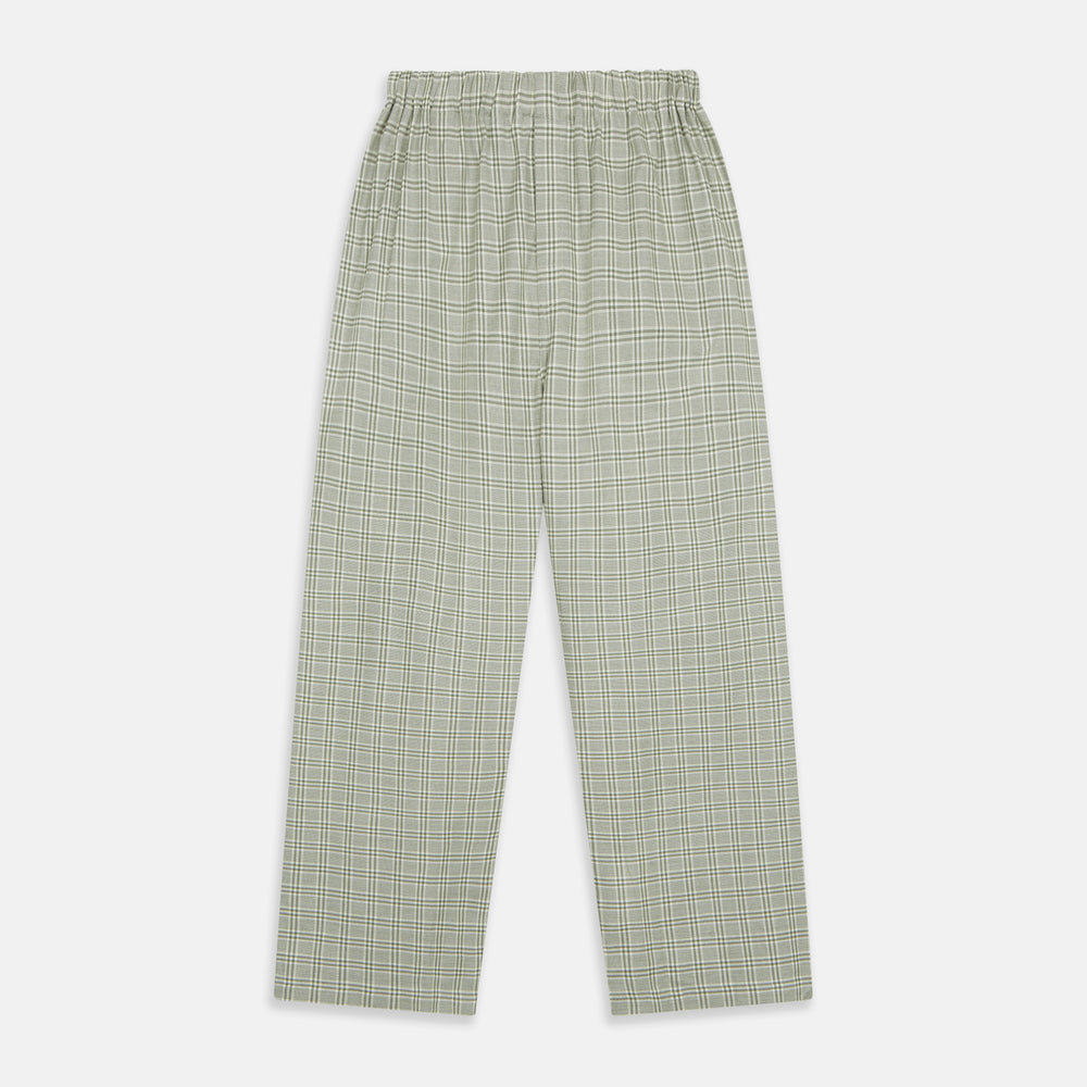 Green Check Modern Cotton Pyjama Set