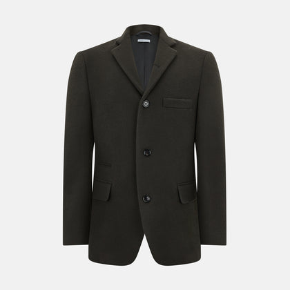 Olive Brown  Apsley Single-Breasted Caban Coat