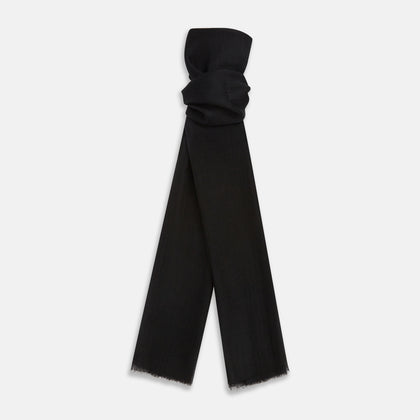 Charcoal Melange Cashmere Scarf