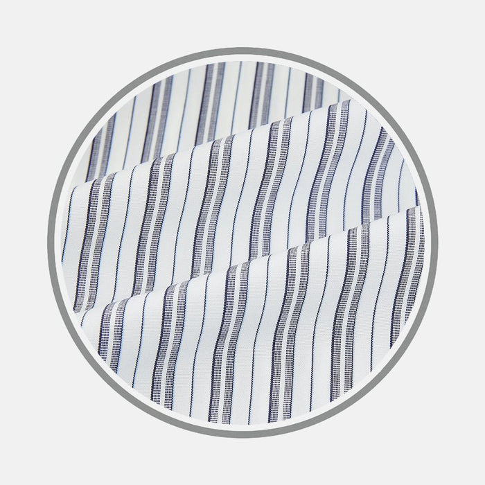 Navy Multi Stripe Fabric