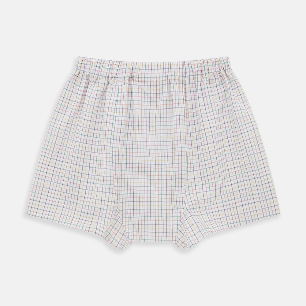 Rainbow Check Godfrey Boxer Shorts