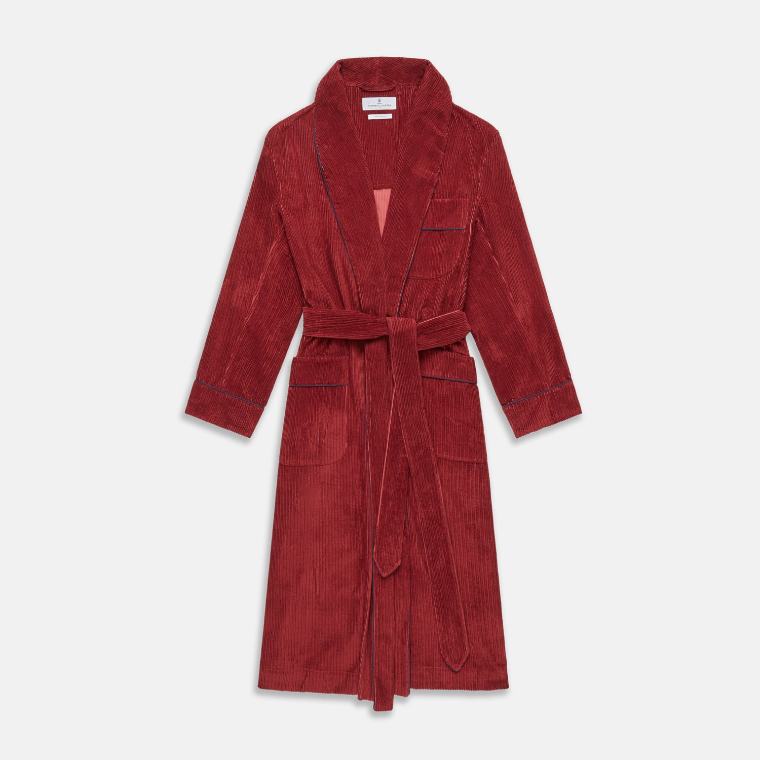 Image 1 of product Burgundy Linen & Cotton Cord Gown