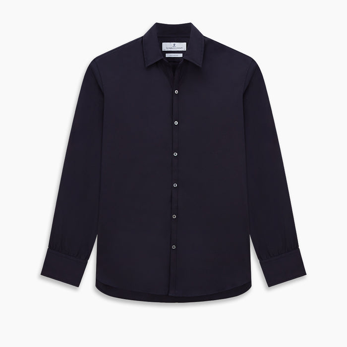Navy Twill Windsor Shirt Image 8
