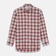 Red Check Shirt with T&A Collar and 3-Button Cuffs