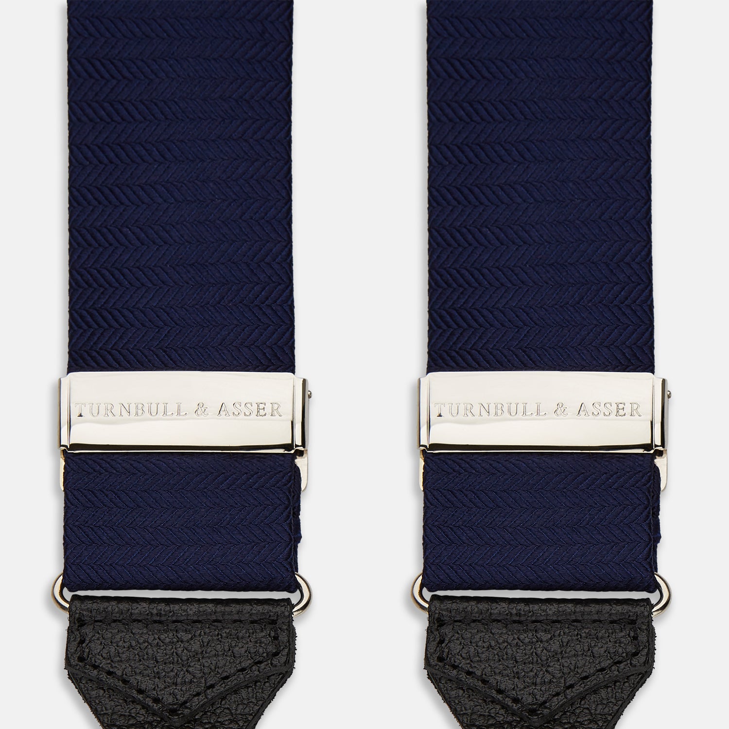 Navy Silk Braces