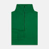 Grass Green Half-Zip Cashmere Jumper