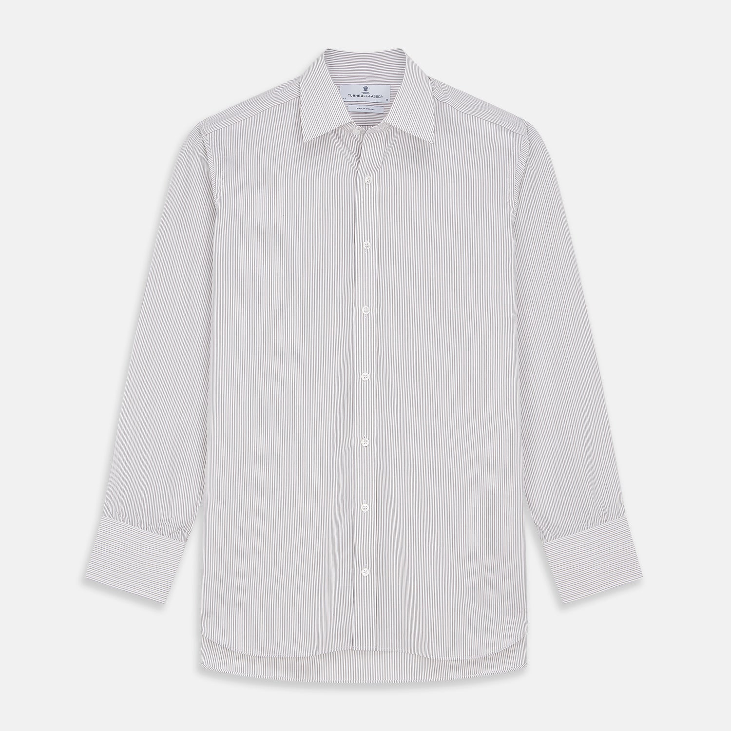 Sandstone Multi Stripe Cotton Regular Fit Mayfair Shirt