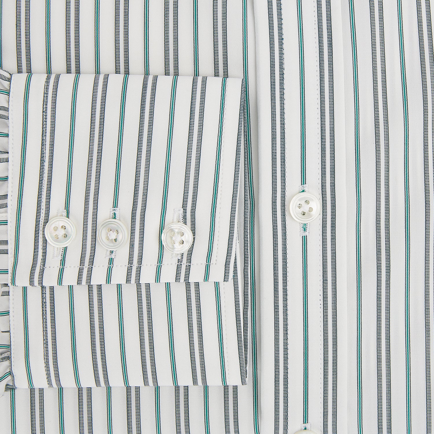 Forest Green Multi Stripe Mayfair Shirt