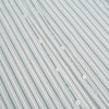 View 7 of product A Forest Green Multi Stripe Westminster Shirt by Turnbull & Asser, featuring thin green stripes on white and expert British craftsmanship, is neatly laid flat with visible cuffs.