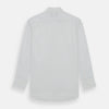 View 3 of product The Turnbull & Asser White Sea Island Quality Cotton Shirt features a T&A collar and 3-button cuffs, crafted from luxurious cotton and displayed on a white background.