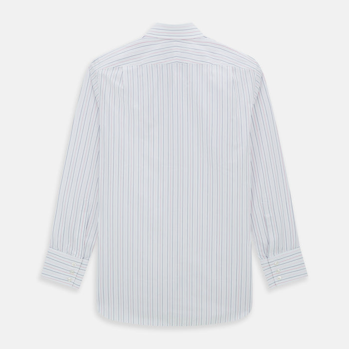 Pink and Blue Wide Pinstripe Mayfair Shirt Image 2
