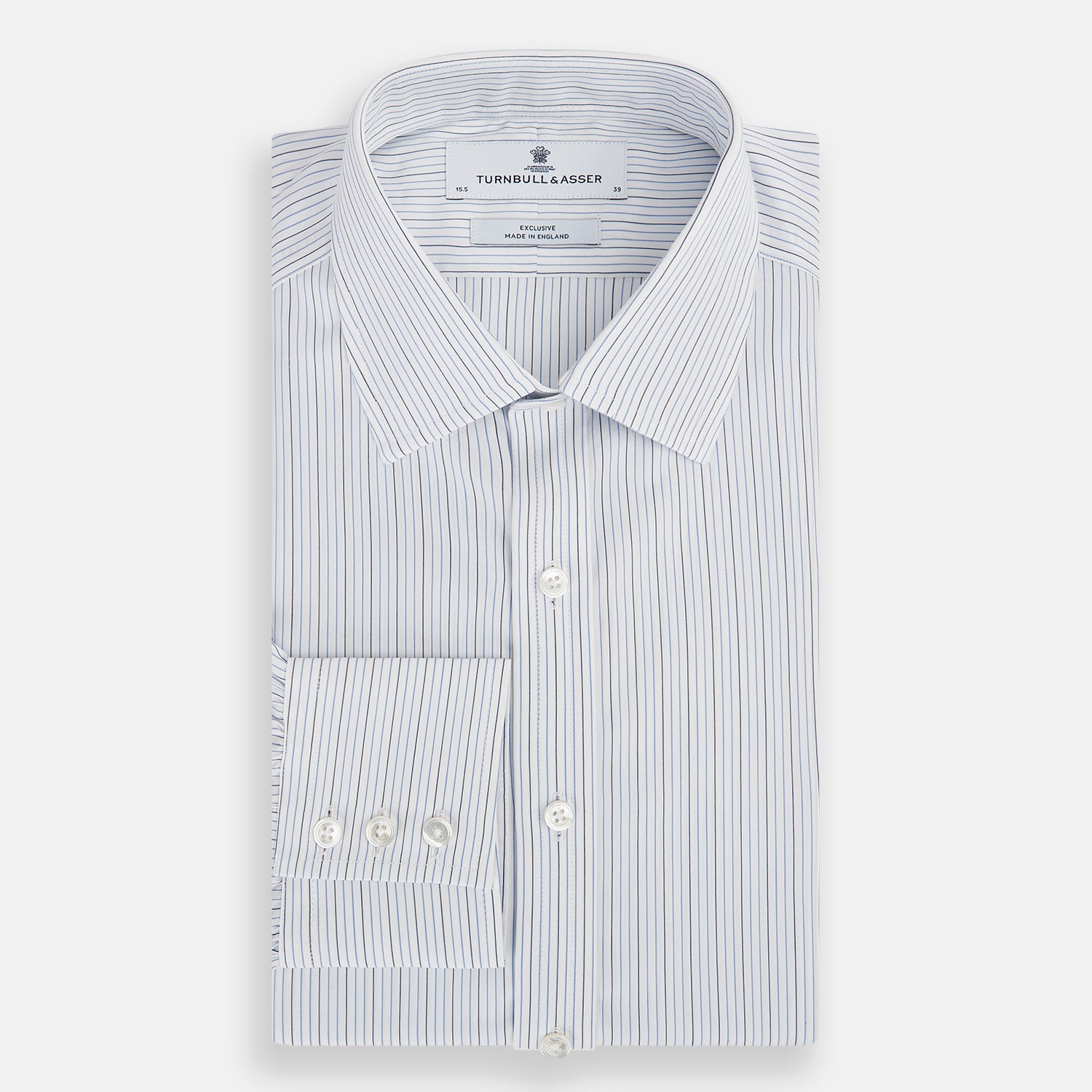 Image 5 of product Navy and Blue Pinstripe Mayfair Shirt