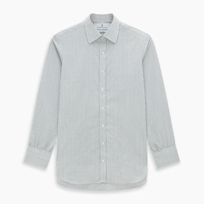 Forest Green with Multi-Hued Graph Check Mayfair Shirt Image 6