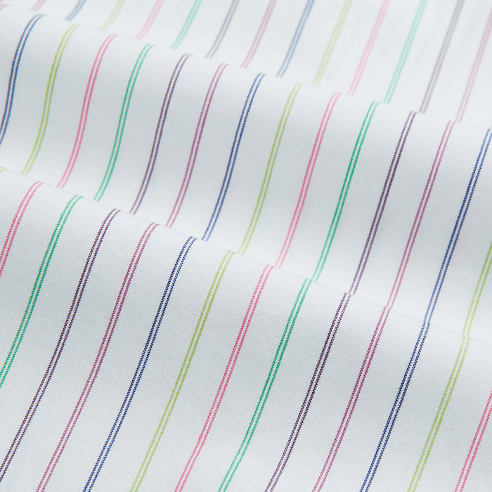 Multicoloured Double Pinstripe Mayfair Shirt Image 5