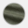 View 1 of product Close-up of Turnbull & Asser’s Sage Green Plain Linen Fabric, highlighting its fine diagonal weave within a circular frame on a white background.
