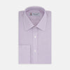 Hair Stripe Poplin Classic Fit Shirt with T & A Collar