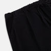 View 2 of product Navy Corduroy Miles Trousers by Turnbull & Asser, featuring an elasticated waist, straight-leg cut, and side pockets, displayed flat on a white background.