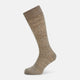 Coffee Linen Mid-Length Socks